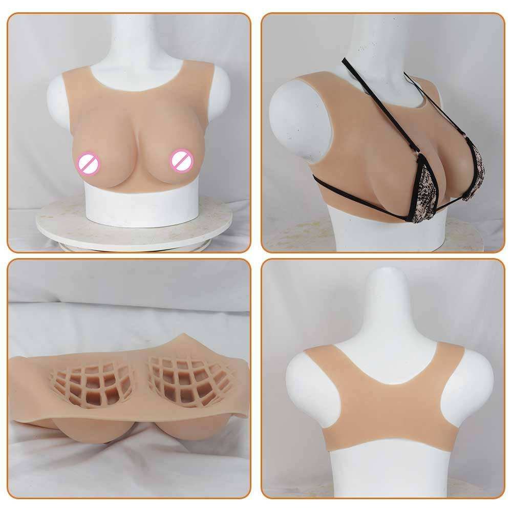 Fake Silicone Boobs Plump Breast Forms Artificial Chest Silicone Sexy Buttock Shaping Pant Tummy Slimming Shapewear for Woman