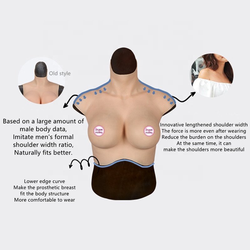 Fast shipping Hot sale Latest upgrade Silicone breast forms with high quality H cup size for cosplay drama