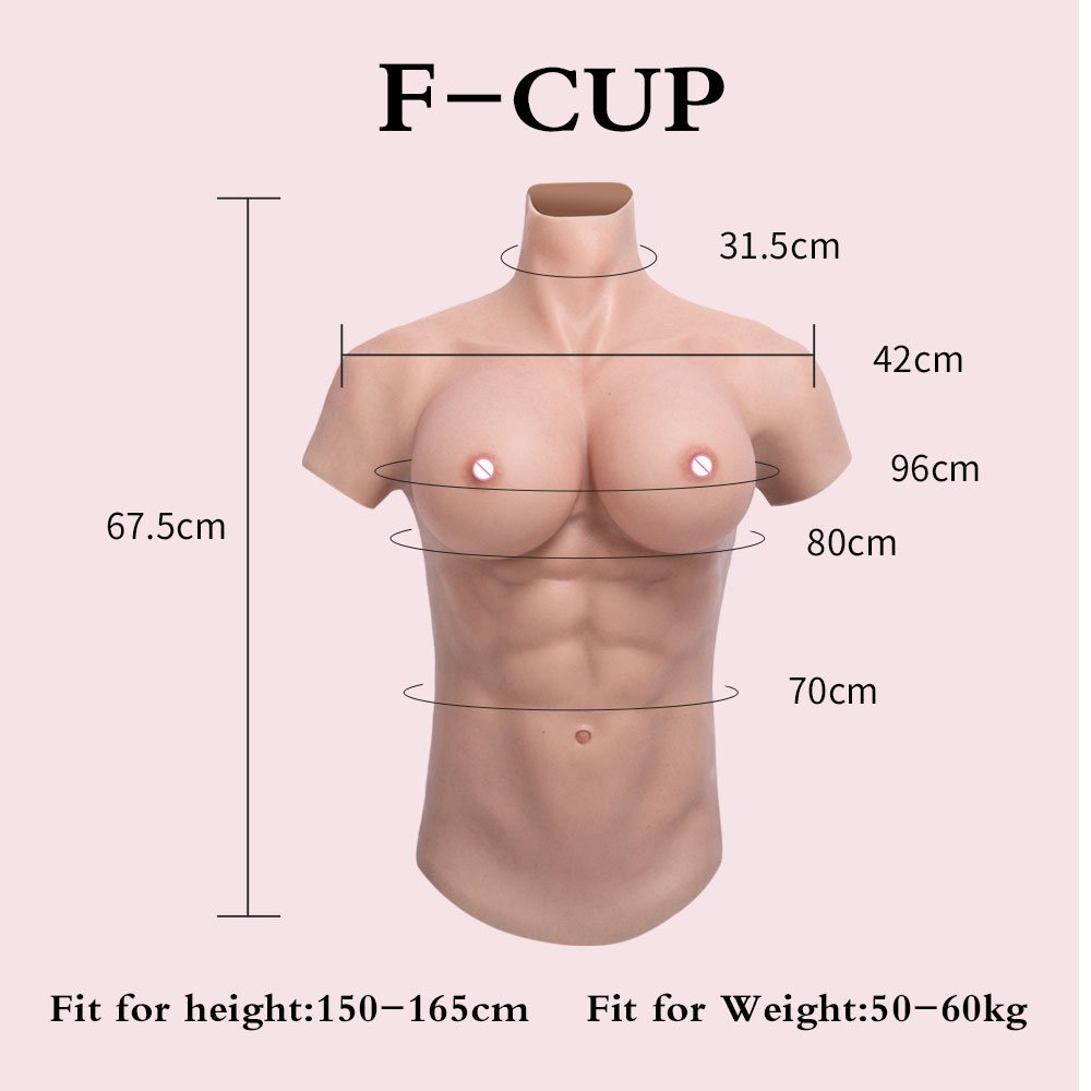 Cosplay Realistic Breast Forms Silicone Boobs F Cup Upgrade Silicone No-oil/fading Breast Plate For Girl Transvestite Crossdress