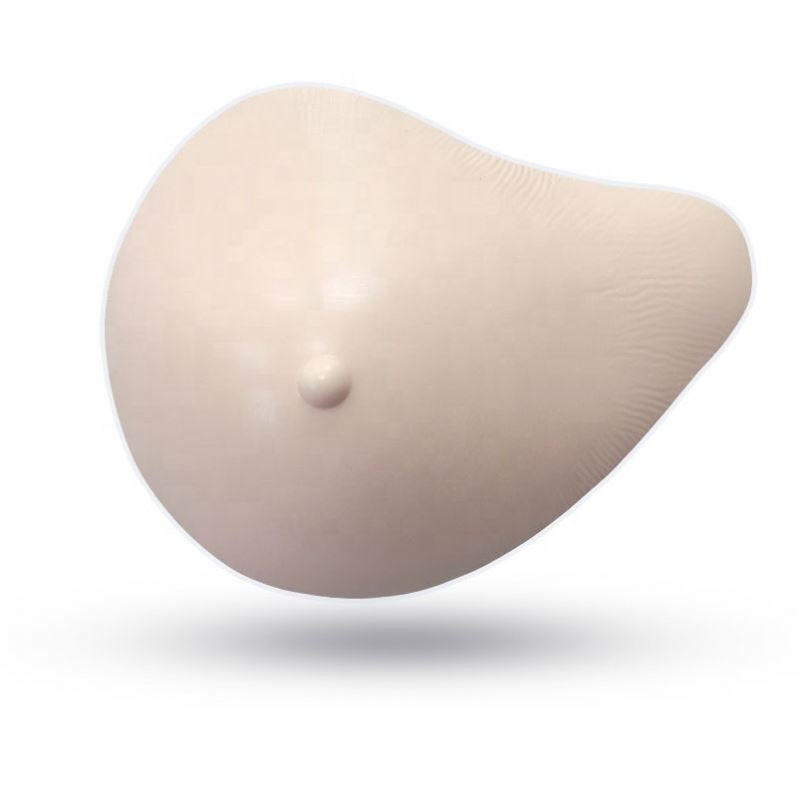 One Piece Lightweight Silicone Breast Forms Breast Prosthesis for Mastectomy Concave Bra Pad Right and Left