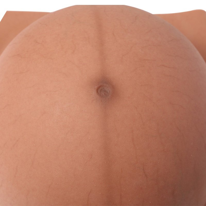 2.5kg Realistic silicone Pregnancy bump Model breast form artificial belly fake pregnant shape 9 month Twins for women