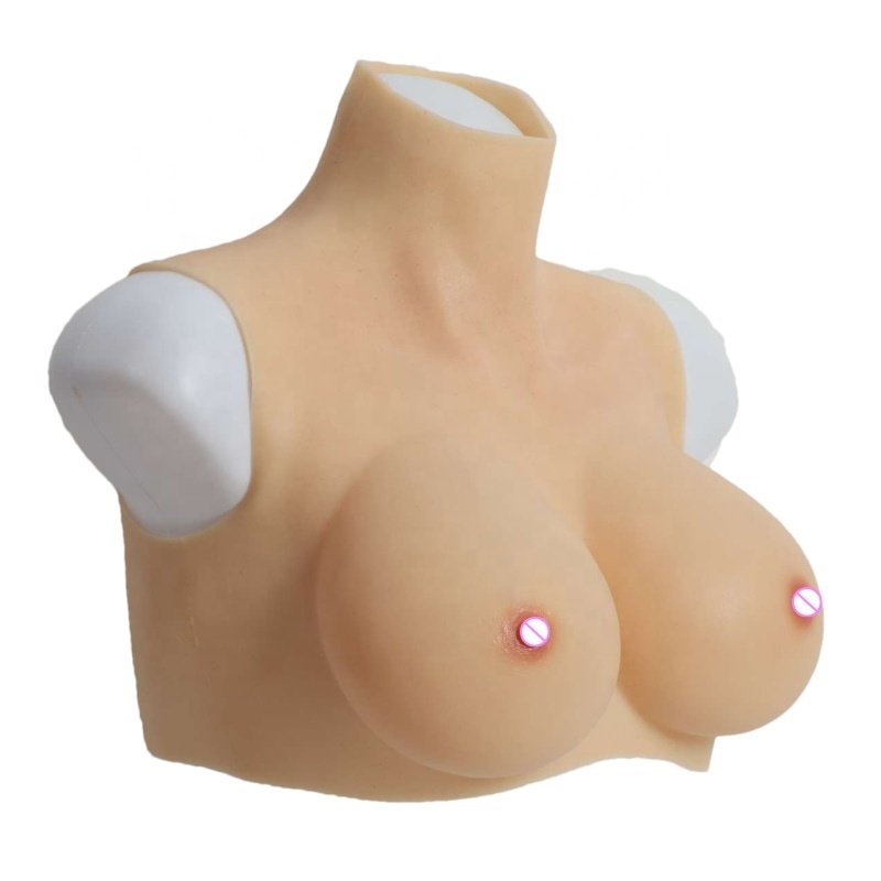 Male to female Ladyboy Silicone Fa-ke Boobs Breast Forms Breastplate Crossdresser Drag Costumes Queen Breasts Enhancer Clothing
