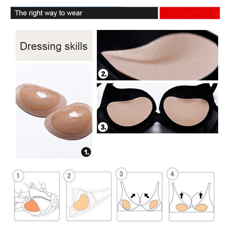 reusable washable soft form non slip artificial organic cotton breast pad