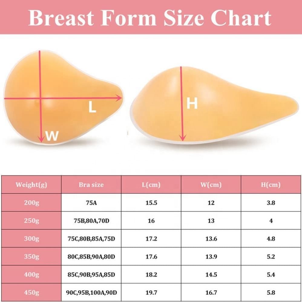 silicone breast cancer silicon breast forms boobs Left