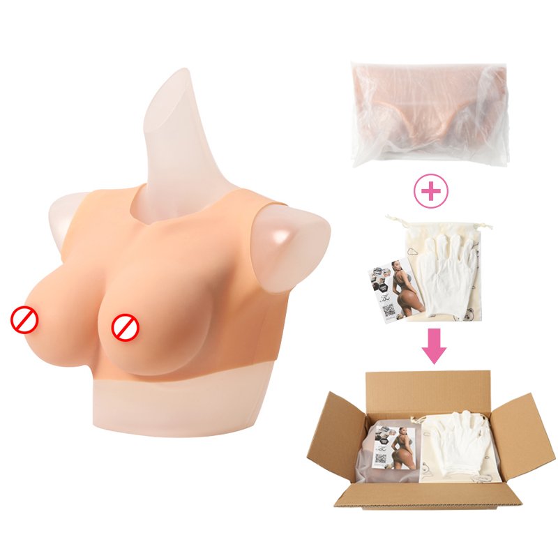 D E G cup size sexy Silicone Breast Forms for Crossdressers Silicone Fake boobs Transgender Cosplay Drag Queen