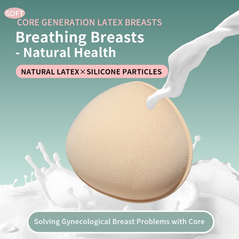 Xinxinmei Lightweight Prosthesis Silicone Breast Form New Design Triangular And Spiral Shape Breast Silicone Bra Pad