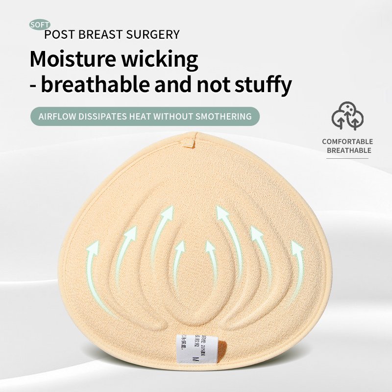 Xinxinmei Lightweight Prosthesis Silicone Breast Form New Design Triangular And Spiral Shape Breast Silicone Bra Pad