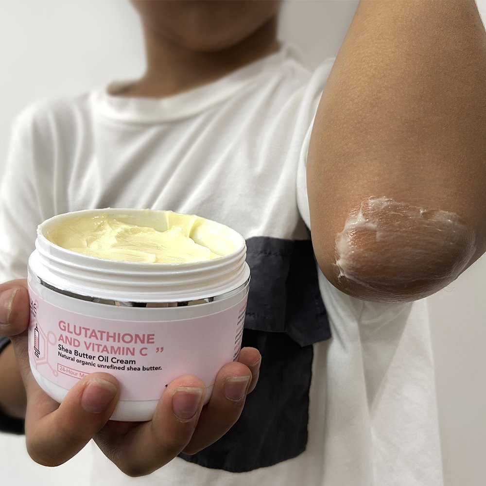 AILKE Private Label Organic Shea Butter Body Cream 24-Hour Whitening and Moisturizing Lotion 100g Vegan Ingredients