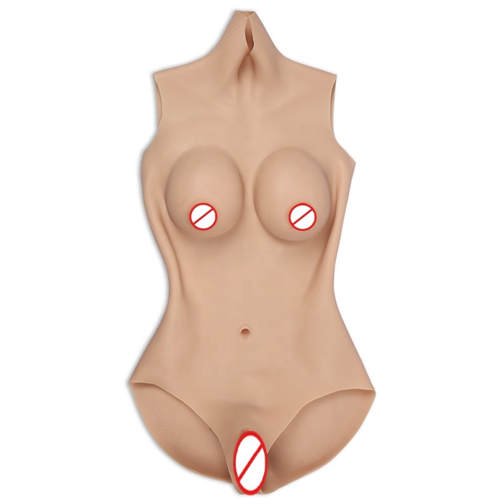 Low Price Silicone Bodysuit Breast Forms With False Vagina For Crossdressers Transgenders Artificial Silicone Body Suit