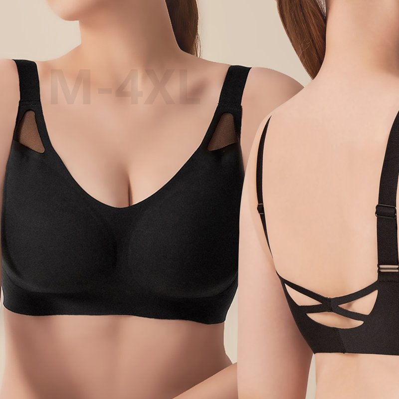 women underwear Plus size bra 46 E F Large Size Full cup Big Size 4XL Bralette gather support push up seamless for big breasts