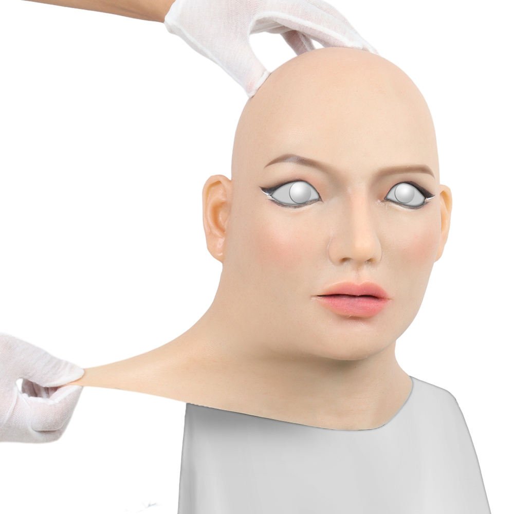Crossdressing Props Realistic Artificial Silicone Female Headband For Man To Woman Cosplay