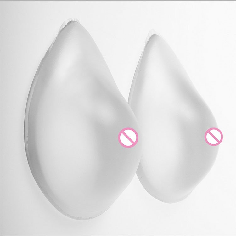 URCHOICE Realistic Liquid Transparent Silicone Breast Forms Breast Enhancer Bra Pad Mastectomy Fake Boobs Prosthesis