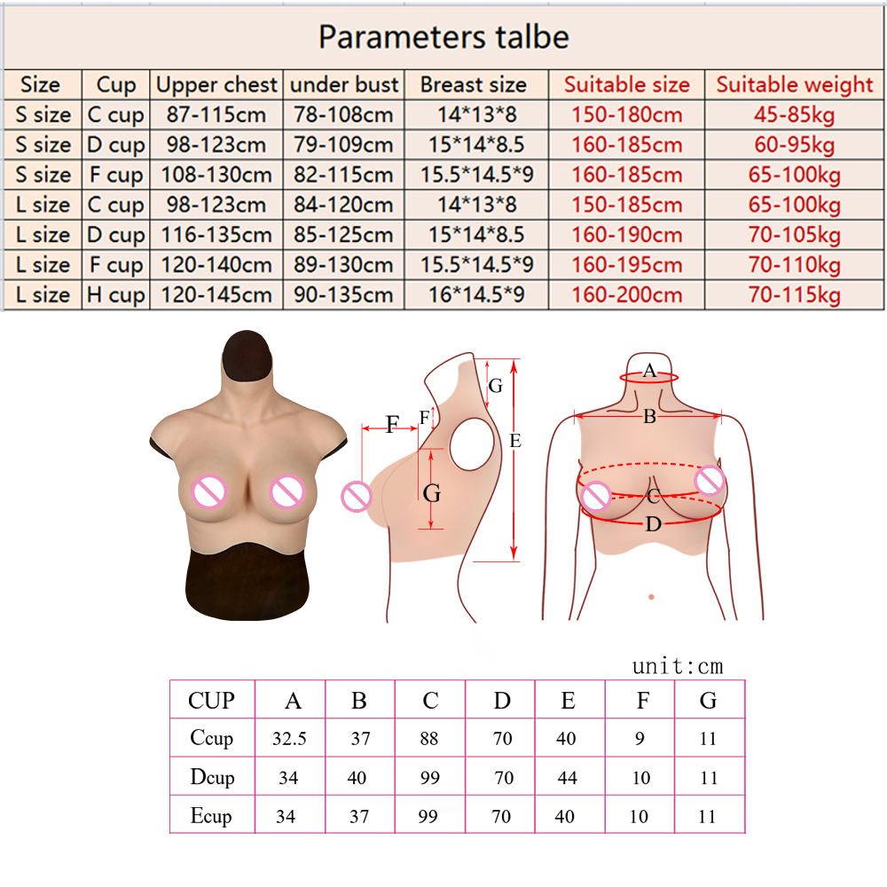 Real Skin Touch Floating Point Design Lifelike Silicone Breast Big Fake Boobs For Man To Woman Shemale Ladyboy Transgender