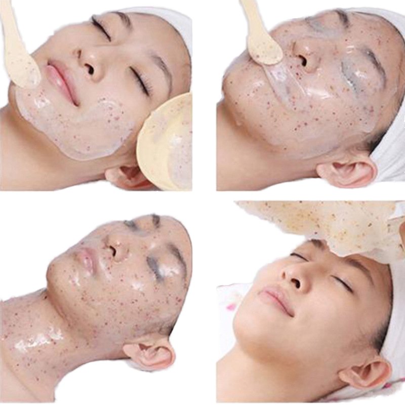 Private Label Organic Cotton Hydro Jelly Facial Mask Moisturizing Whitening Rose Petal Soft Powder Dry Neck Foot Hand Breast