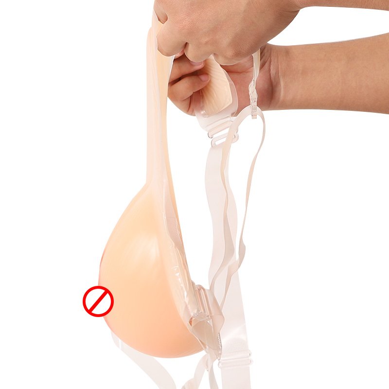 False Silicon Female Breast Forms Conjoined Silicone Realistic Cosplay Fake boobs breastplate Prosthesis for custom with strap