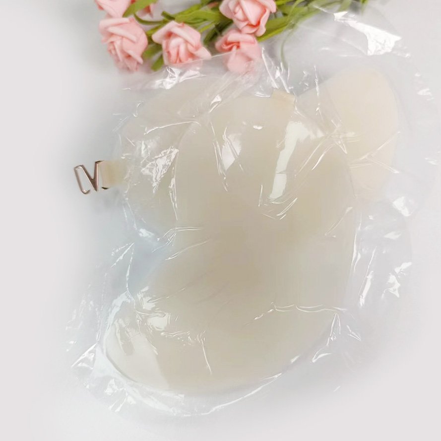 Hot sale Solid state invisible Strapless Mango push up Sticky Petals Breast lift Pasties Nipple cover Adhesive Silicone bra