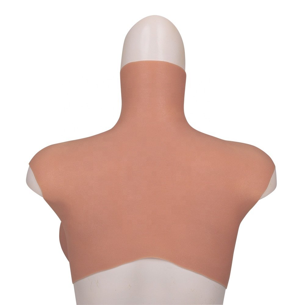 Simulation Chest G H R S Cup False Breast Forms Male To Shemale Cosplay Drag Queen Realistic Round Collar Silicone False Boobs