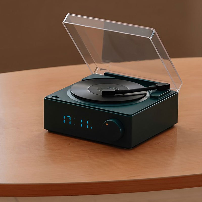 Redwingy Retro Wireless Lautsprecher Bluetooth 5.0 Stereo Music Player Desktop Wecker Vintage Form Tf Karte