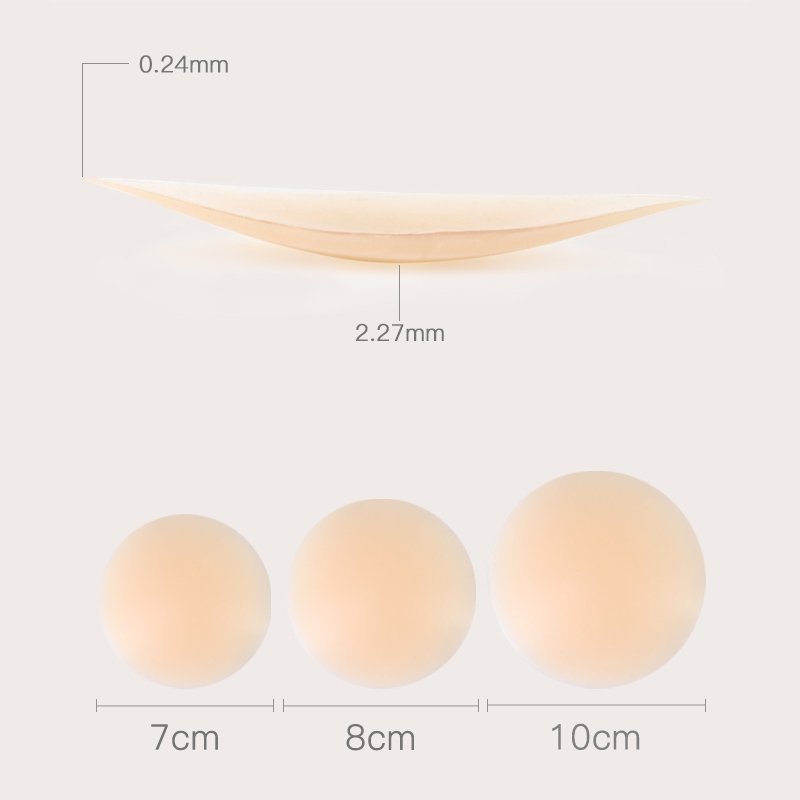 Customized Physical Store Packaging Women Pasties Reusable Matt Invisible Medical Grade Opaque Silicone Adhesive Nipple Cover