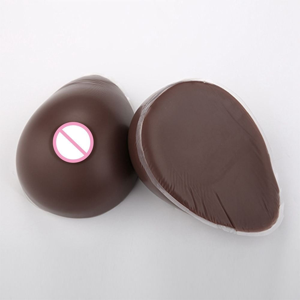 Silicone Breast Forms Self-Adhesive Artificial Boobs Breast Enhancer Crossdresser Prosthesis Mastectomy Transsexual,Black