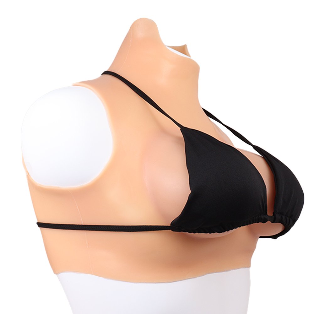 SXXY Silicone Breast Form Realistic Breast, Sissy Boy Half Body Realistic Breast Forms ,Breast Plates sissy full set sex toy