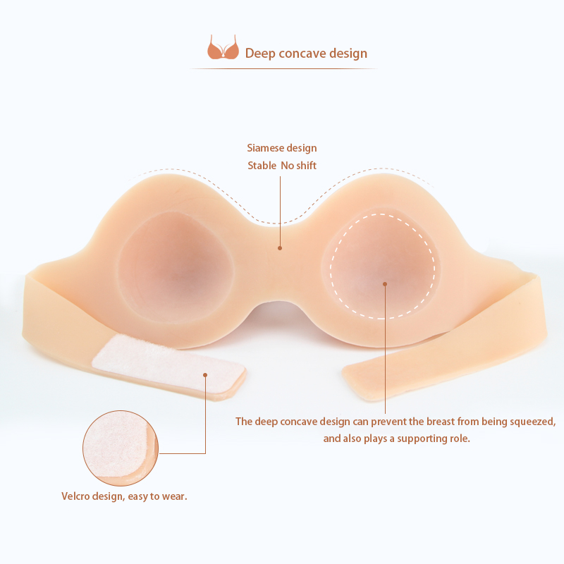 ONEFENG WPGFT Invisible Skinless Silicone Breast Forms For Small Chest Woman Soft Touch Crossdresser False Breast Comfortable