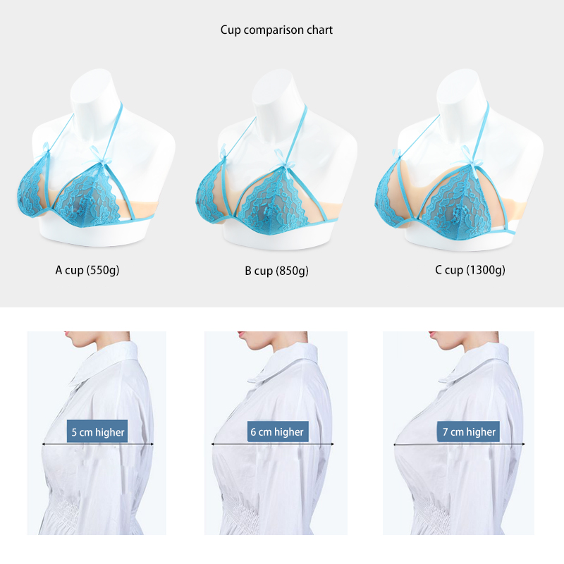 ONEFENG WPGFT Invisible Skinless Silicone Breast Forms For Small Chest Woman Soft Touch Crossdresser False Breast Comfortable
