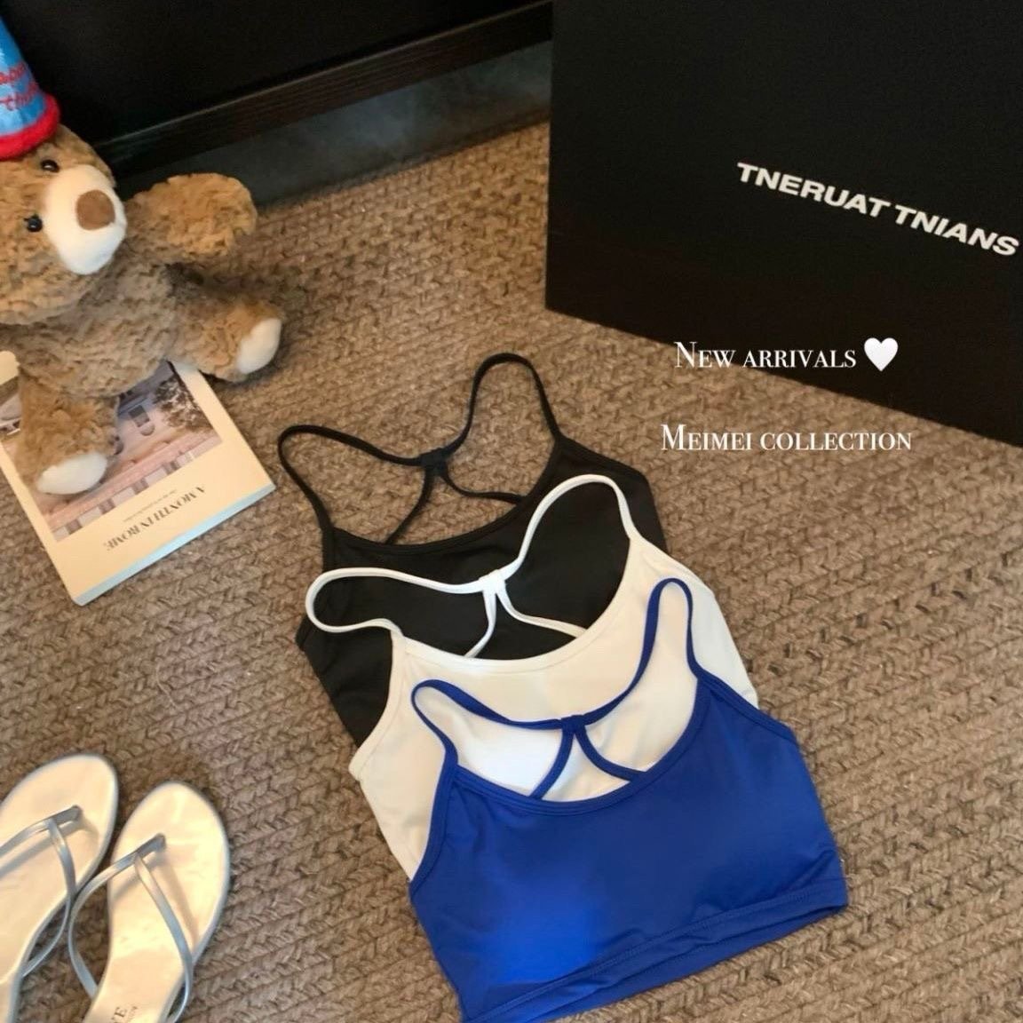 Women's Summer Cross Camisole Beautiful Back Bra Small Top Padded Breasts Ice Silk One-Piece Knitted Wire-Free Everyday Sexy