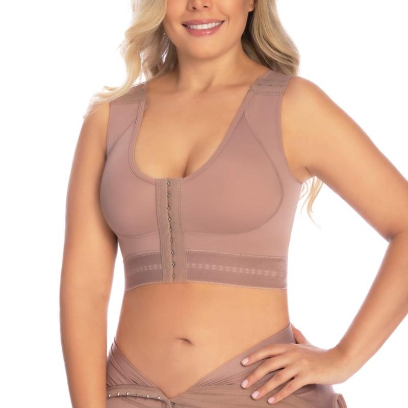 High Compression Control Tummy Adjustable Shaper Sleeveless One-piece Breast Shape Bra Breasted Shapewear Bra