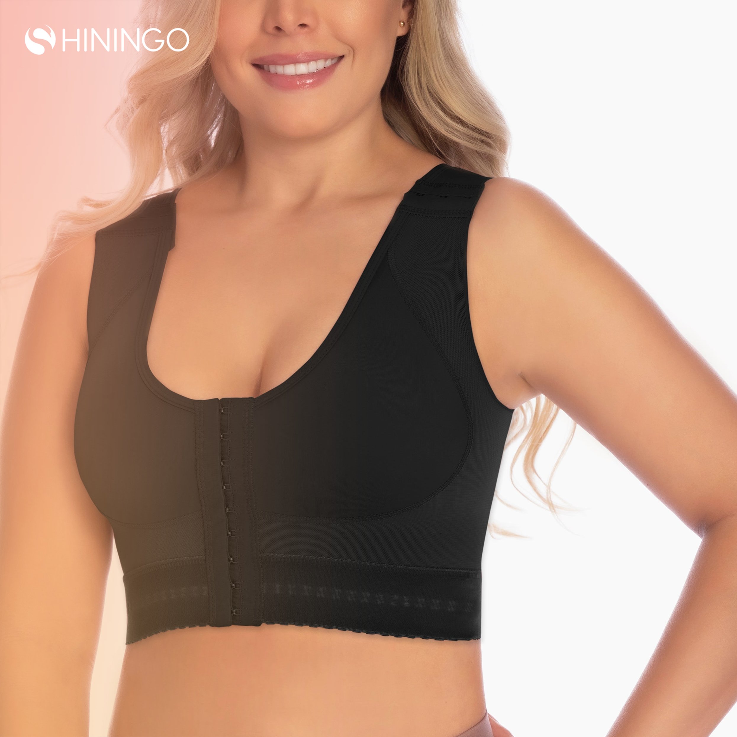 High Compression Control Tummy Adjustable Shaper Sleeveless One-piece Breast Shape Bra Breasted Shapewear Bra