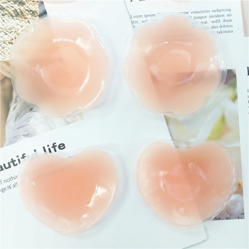Waterproof Silicone Invisible Nipple Cover Reusable Nipple pasties Self Adhesive Nipple Covers