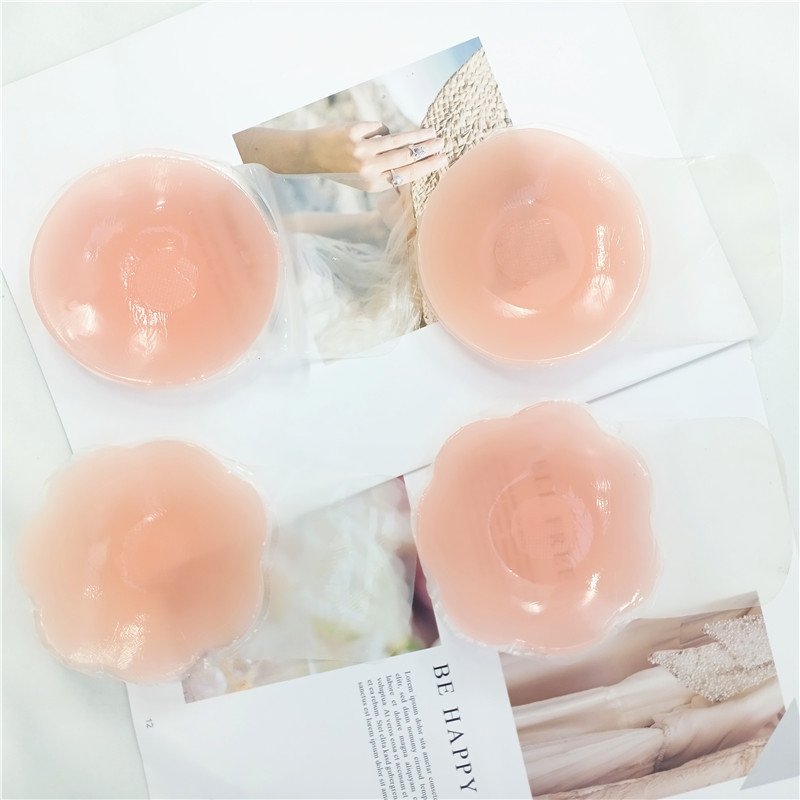 Waterproof Silicone Invisible Nipple Cover Reusable Nipple pasties Self Adhesive Nipple Covers