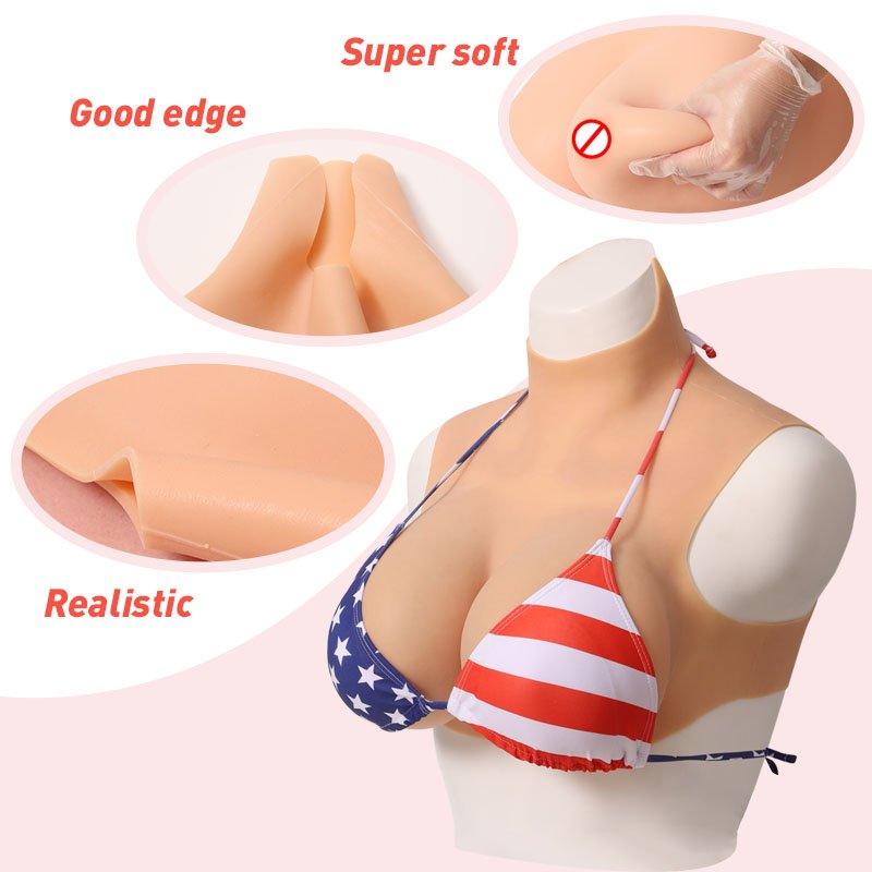 breast shape Fake Silicon Chest big cup Adult Big Tits Artificial Fake Boobs Silicone Breast Form Crossdress