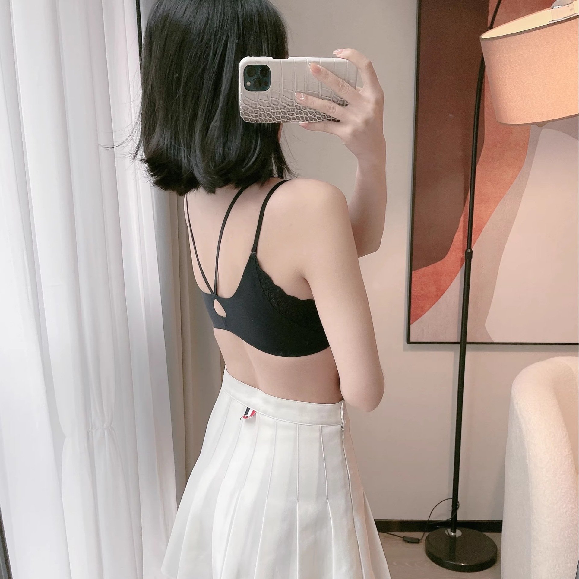 Women's Small Breasts Gather To Show The Big Pull Sexy No Wire No Trace Front Button Style Beautiful Back Bra For Women