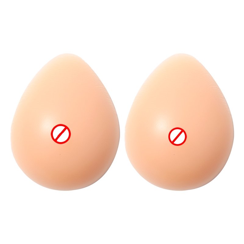 Waterdrop Silicone Breast form Chest Realistic Artificial Fake Boobs Silicone Breast Plate For Breast Cancer Simulation