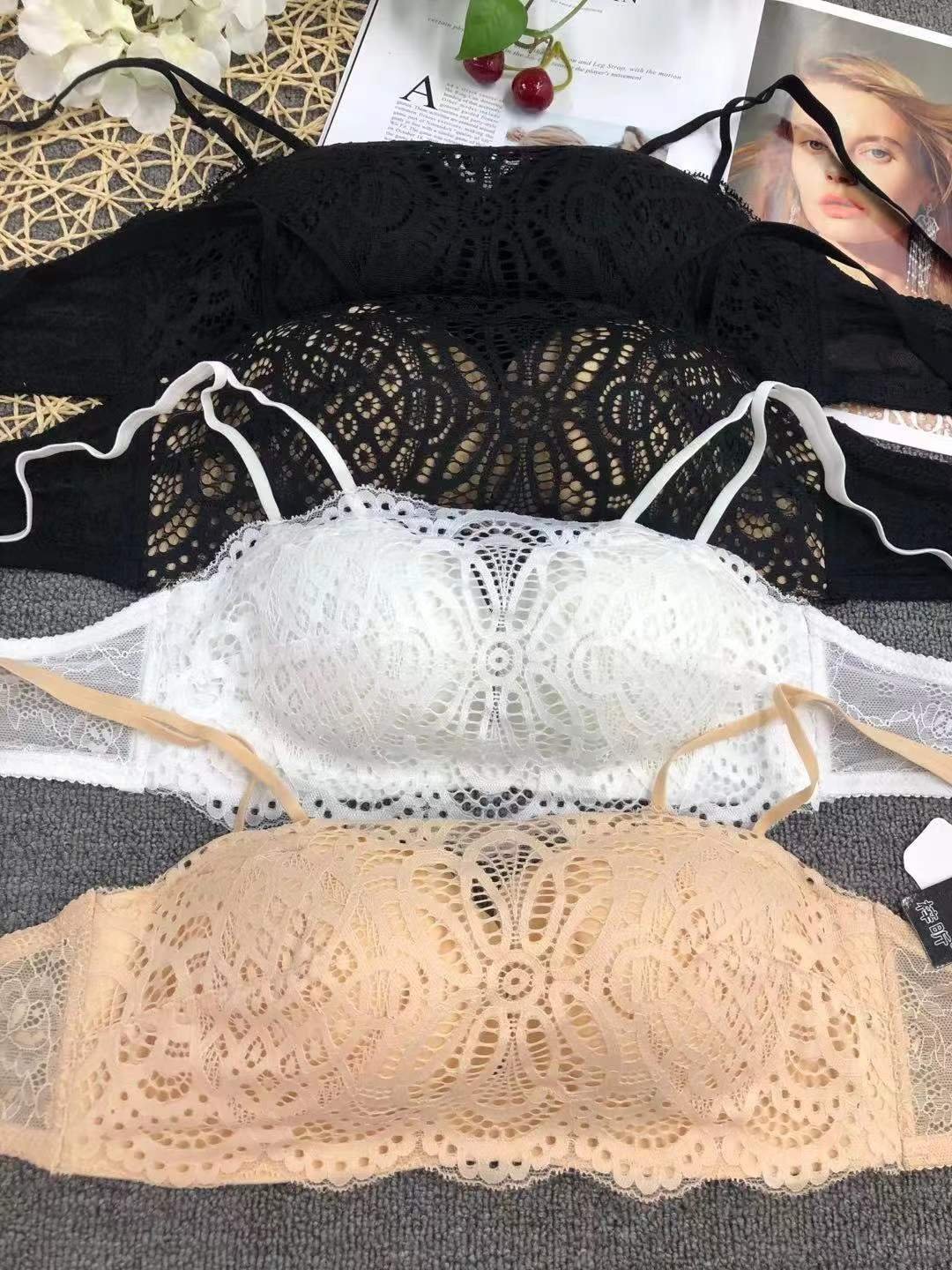 Comfortable Sexy Silicone Breasts Forms Bras for Men Brassiere Nylon / Cotton Plus Size Breathable Quick Dry Full Cup