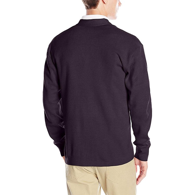 China OEM new design color custom button up slim fit knitted outwear wool blend coat blank vintage men winter sweater cardigan