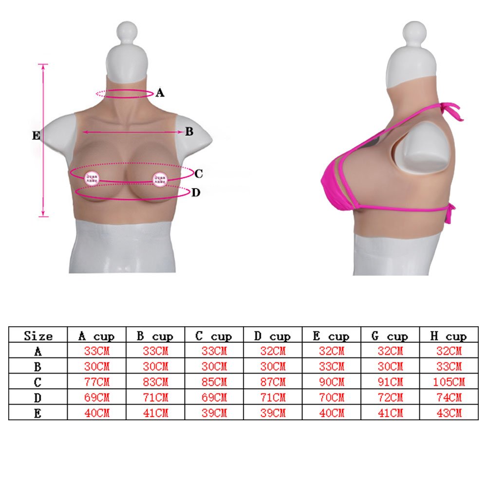 Crossdresser Silicone Fake Chest Boobs Realistic Breast Forms Enhancer Tits For Drag Queen Cosplay