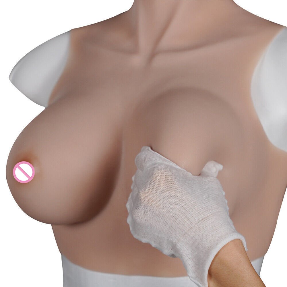 Crossdresser Silicone Fake Chest Boobs Realistic Breast Forms Enhancer Tits For Drag Queen Cosplay