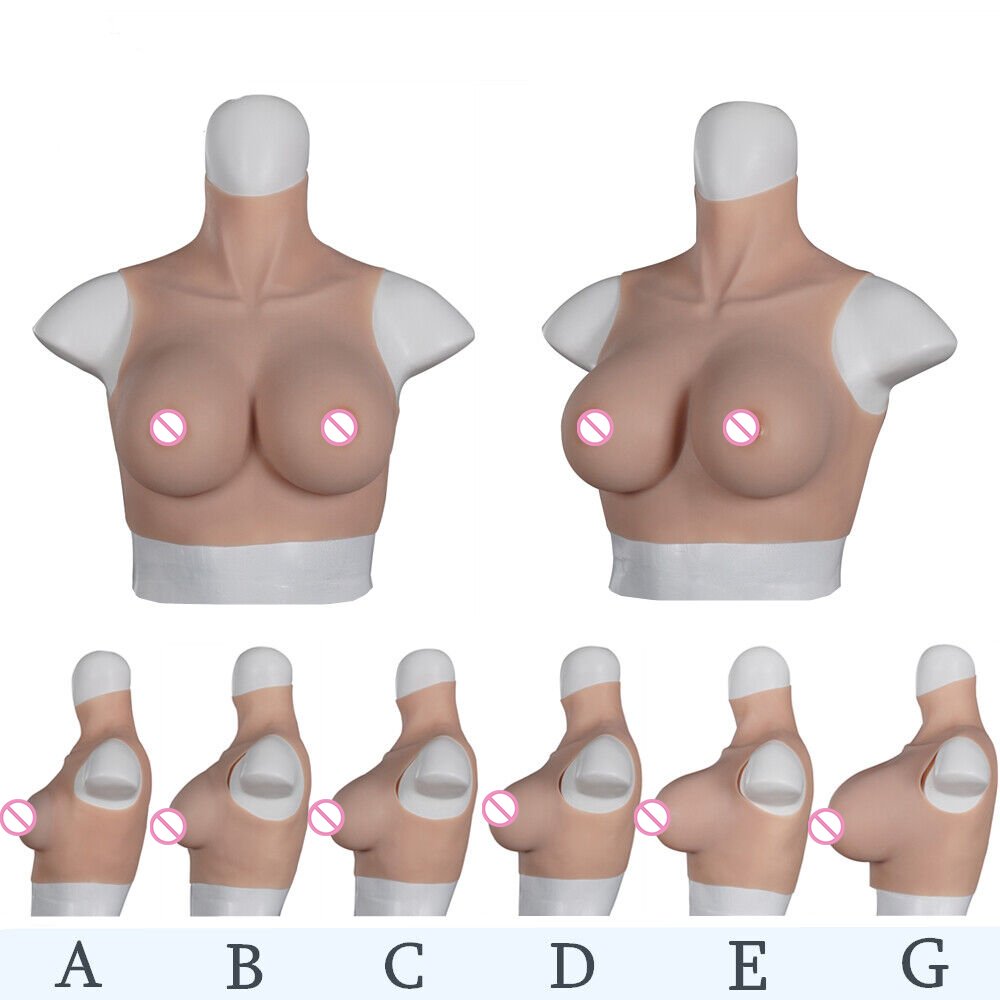 Crossdresser Silicone Fake Chest Boobs Realistic Breast Forms Enhancer Tits For Drag Queen Cosplay