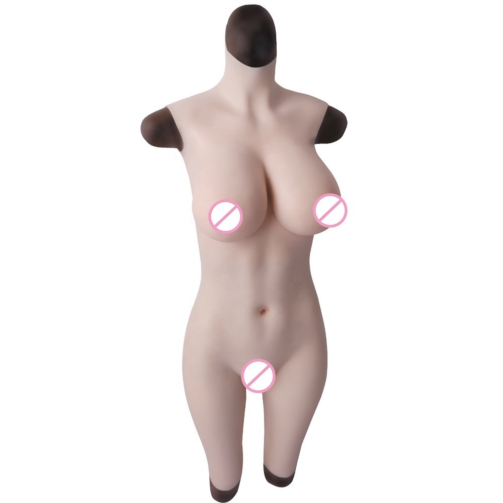Source FactoryNew Memory silicone material body with big G cup breast forms silicone bodysuit