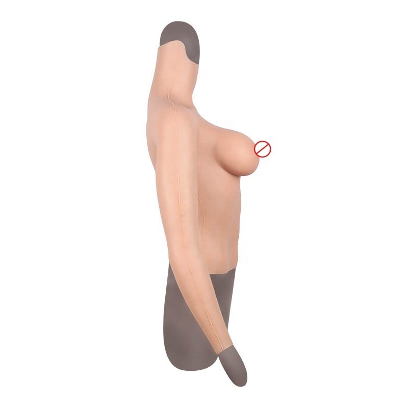 Half Body Full Length Arm Silicone Sexy Boobs Silicone Breast Form Crossdresser Costume Male To Female Sissy Silicone Breast