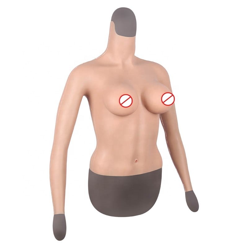 Half Body Full Length Arm Silicone Sexy Boobs Silicone Breast Form Crossdresser Costume Male To Female Sissy Silicone Breast