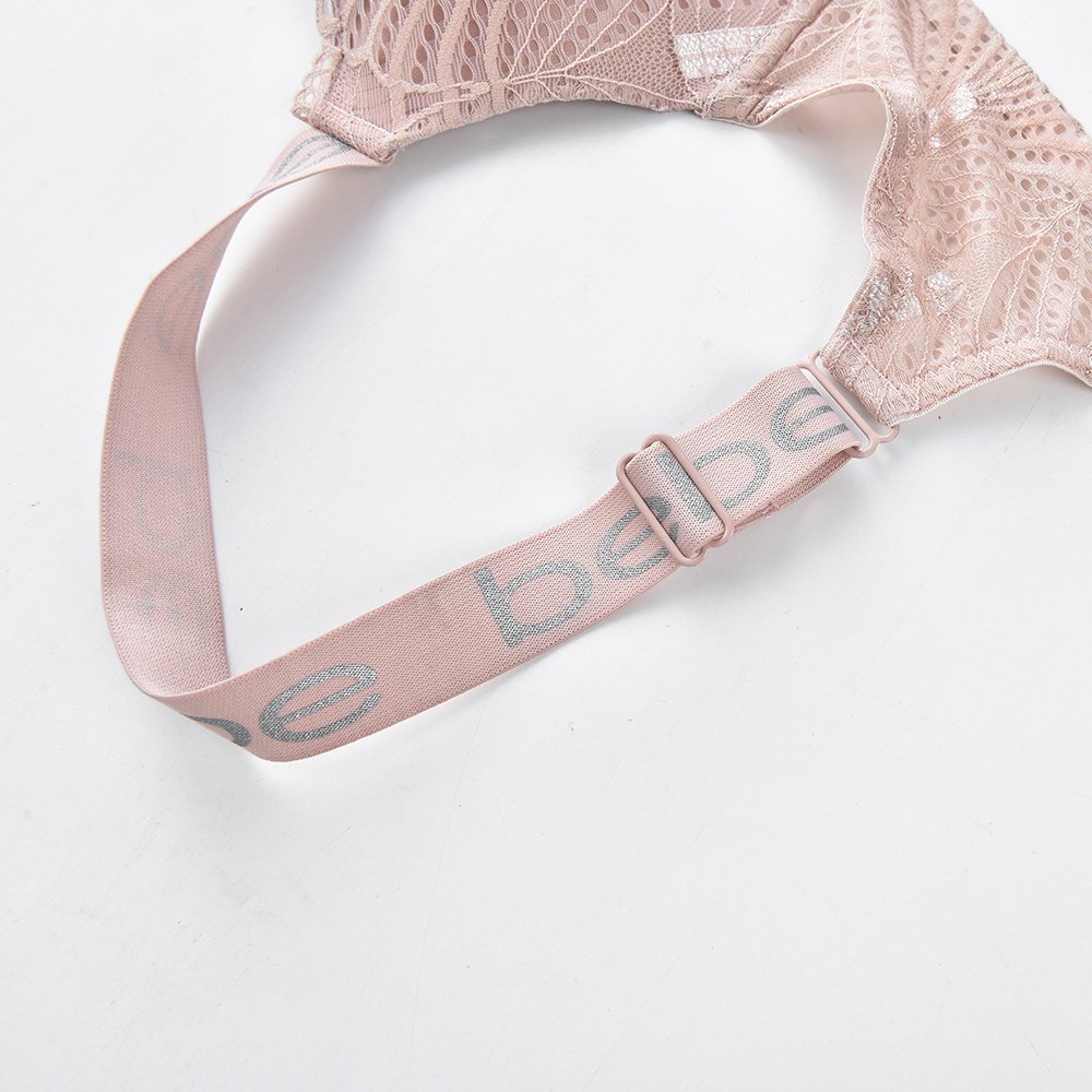 PengSheng Custom LOGO Sexy Seamless Wireless Floral Lace Lingerie Moulded Cup Push Up No Steel Women Ladies Bra Bralette