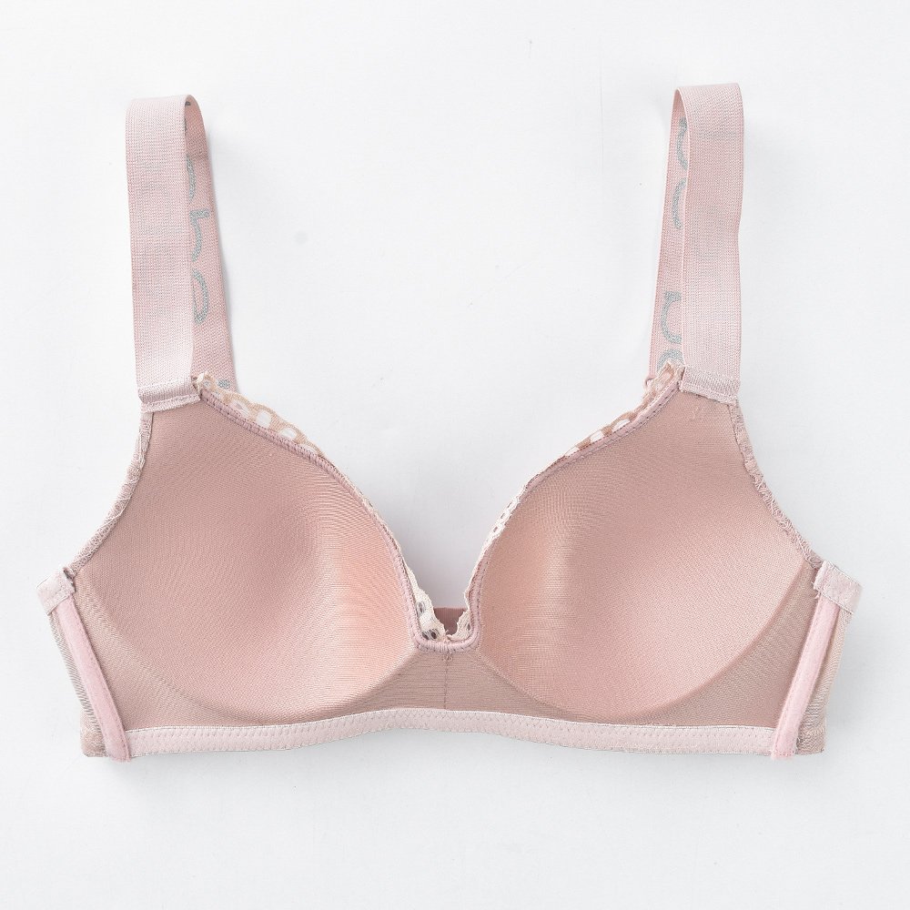 PengSheng Custom LOGO Sexy Seamless Wireless Floral Lace Lingerie Moulded Cup Push Up No Steel Women Ladies Bra Bralette