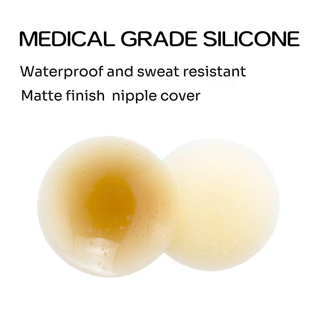Reusable Silicone Nipple Cover Invisible Pasties with Matte Finish Padded Seamless for Women Silicone Breast Forms