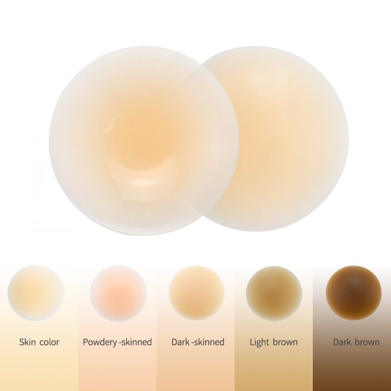Reusable Silicone Nipple Cover Invisible Pasties with Matte Finish Padded Seamless for Women Silicone Breast Forms