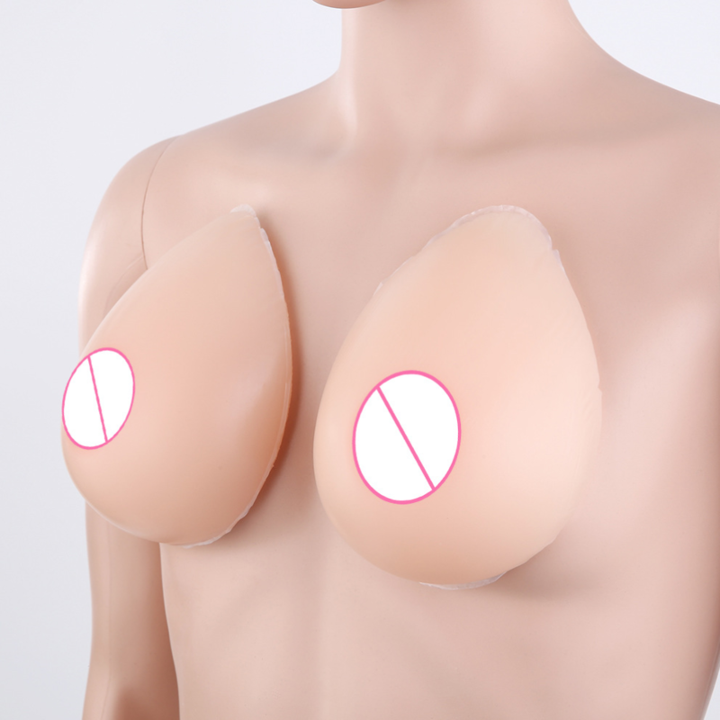 Wholesale Adjustable Shoulder Straps Water-drop Shape Silicone Breast Forms Fake Boobs for women Mastectomy Transgender