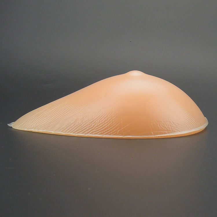 Artificial silicone realistic breast prosthesis