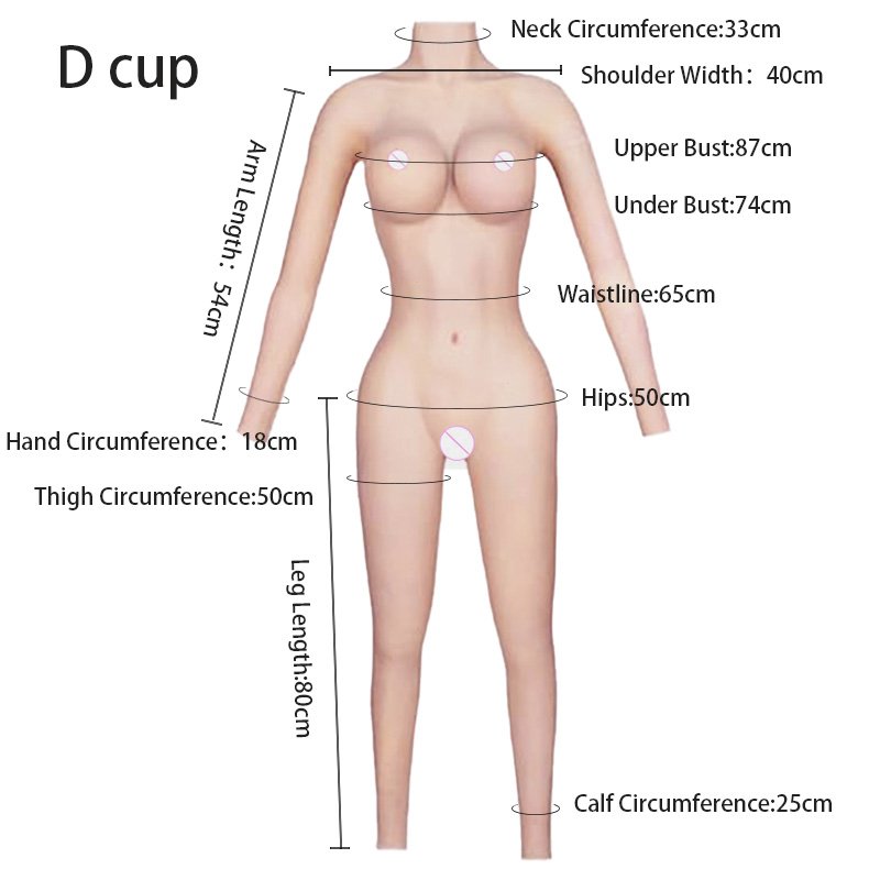 Breast Forms Nine-point Conjoined Full Body Suit Silicone Breast Plate Crossdresser D Cup Bodysuit With Breast Shapewear